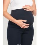 Old Navy  Maternity Full Panel Pixie Ankle Pants Navy Blue Womens Size 10 NWT Photo 2