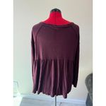 Free People  Women‎ Ruffle long sleeve shirt top blouse Women Size Medium Photo 3