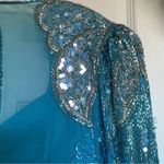 Black Tie made by He Ro Industries silk beaded dress Vtg NWT Holliday Size 14 Photo 14