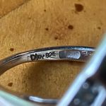 Natural Blue Apatite Sterling Silver Seashell Cocktail Ring Size 6 Photo 5