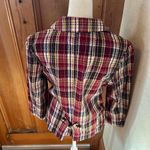 NWOT NorthStyle Multicolor Plaid Blazer Medium Red Photo 4
