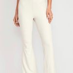 Old Navy Extra High-Waisted PowerSoft Rib-Knit Flare Pants in Wish Bone- S Photo 3