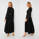 Tuckernuck  - Hyacinth House Lydia V Neck Black Lace Tiered Elegant  Dress S Photo 3
