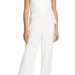 1. State  Sleeveless V-neck Side Tie Jumpsuit in Cream Photo 1