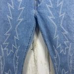 Levi's 501 Embroidered Jeans size 26x30 Del Norte Medium Wash Flames Western Photo 4