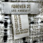 Forever 21 Tweed Mini Shift Dress Checkered Plaid Pockets Preppy Cream M Photo 3