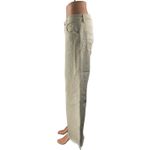 Adriano Goldschmied Beige High Waist Frayed Hem Palazzo Wide Leg Denim Jeans 29 Photo 1