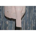 Kensie Nordstrom Faux Wrap Size M Pink Metallic Sparkle Sweater V-Neck Thin Knit Photo 4