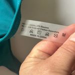 Women's One Piece Swimsuit Square Neck Tummy Control High Cut Teal Medium NWOT Green Photo 4