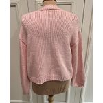 Tullabee‎ Pink Chunky Knit Cardigan Sweater Hearts Novelty Love Girlcore Size M Photo 3