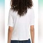 Vince easy elbow sleeve funnel neck T-shirt (L, off-white) Photo 3