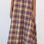 Rat Boi Dream Skirt in Crimson Tartan Size Large Casual Cotton Maxi Red Photo 0