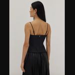 Love Bonito Black Textured Xibrey Padded Bustier Top 4 / S NWT Photo 4