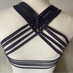 Maaji Women's Deck Reversable Bikini Top Swimsuit, Dark Gray, Size M Gray Size M Photo 6