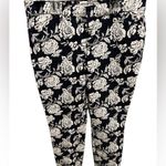Gap Signature skinny ankle khaki in black and white floral print size 8 Photo 0