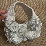 Made in India Mini White Beaded Purse Photo 0
