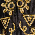 Ashley hill vintage Black Silk Vest size medium women’s retro funky fun unique Photo 2