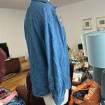 Cabin creek Vintage  embroidered chambray button down top Photo 4