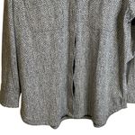 Athleta  Women's Textured Shirt Jacket Size XL Black White Long Sleeves 882490‎ Photo 5