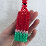 Susan Alexandra micro mini watermelon bead crossbody bag Red Photo 4