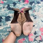 Stuart Weitzman Stuart Weizman Brown Snakeskin Peep Toe Platform Pumps Photo 4