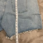 Abercrombie & Fitch NWT‎  7" Dad High Rise Jean Shorts 37/24 Distressed Button Photo 5