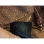 Stone Mountain Brown Faux Leather‎ Woven Crossbody Bag Purse Photo 6