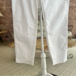 Vince Camuto Pants Ankle Flat Front White 10 Stretch Casual Vacation Work Cotton Photo 4