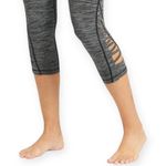 Athleta | Medium | Spacedye Gray Mid-Rise Criss-Cross Chaturanga Capri Legging Photo 2