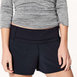 Lululemon  Run Times Short 4-way Stretch 4" Midnight Navy Size 4 Athletic Short Photo 0