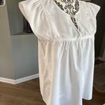Levi's Levi’s Size Large White Short Sleeve Boho Top Photo 3