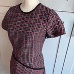 Shoshanna  Women's Size 4 Plaid Tweed Asymmetrical Knee Dress Multicolor Photo 1