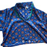 Kathryn Pajama Set Short Sleeve Top & Shorts Blue Floral L Size L Photo 3