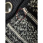 St. John  Knit Cardigan Size 2 Womens Black White Striped Button‎ Down Sweater Photo 5