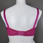 Cosabella  Soire Confidence Curvy Bralette Size Large Pink Wirefree Unlined Sheer Photo 3