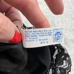 Maidenform Vtg 34 US S Babydoll Black Top Satin Lace Fairycore Coquette Festival Photo 6