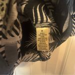 Studio West  Black and White Tropical Print Blouse Photo 4