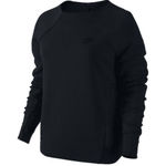 Nike  Women’s Sportswear Black Tech Fleece Mesh Crew.  Size‎ XL Photo 0