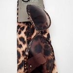 Falls Creek NWT  Tortoiseshell Sunglasses & Leopard Print Pouch Photo 0