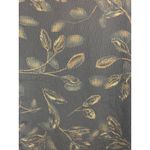 Norton Mcnaughton Sleeveless Black & Gold Leaf Pattern Dress XL Polyester Photo 3