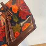 Patricia Nash Verzi large leather tote with fall leaves Photo 3