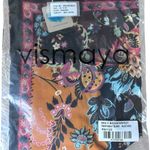 NWT Vismaya Mustard Rhapsody Scarf Black Photo 8