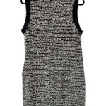 MNG Suit Multi Shag Tweed Knit Sleeveless Knee Length Dress Size Medium Black Photo 1