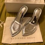 Good American  Cinderella clear wedge sandal
Size 6 Photo 0