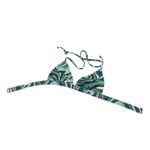 Xhilaration Womens Bikini Top Sz S Teal Green White Swirl Psychedelic Photo 1