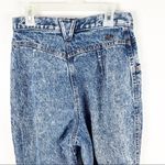 CHIC Vintage Acid Wash High Rise Flat Front Pocket Mom Jeans, Size 8 Blue Photo 8