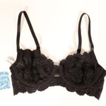 Free People Daydreamer Underwire Bra in Black Size 34B NWT Photo 2