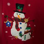 Westbound  VTG Red Snowman Christmas XMAS Sweatshirt Size Large Photo 1