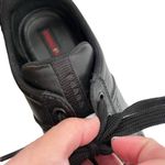 Prada Black Leather Sneakers Sz 41 Photo 6