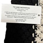 NWT Curateur x Laude The Label Black Cream Boho Gabby Crochet Bag Photo 7